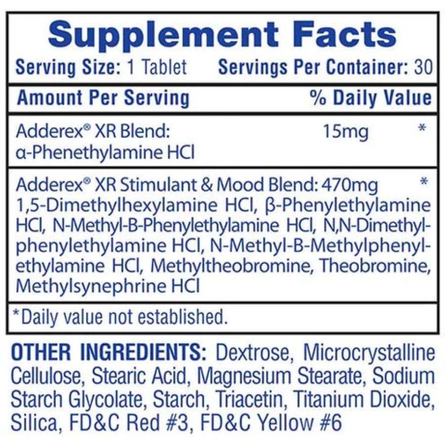 Hi-Tech Pharamaceuticals Adderex SR 30 caps